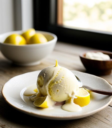 Luscious Lemon Ice Cream recipe image