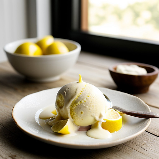 Luscious Lemon Ice Cream recipe image