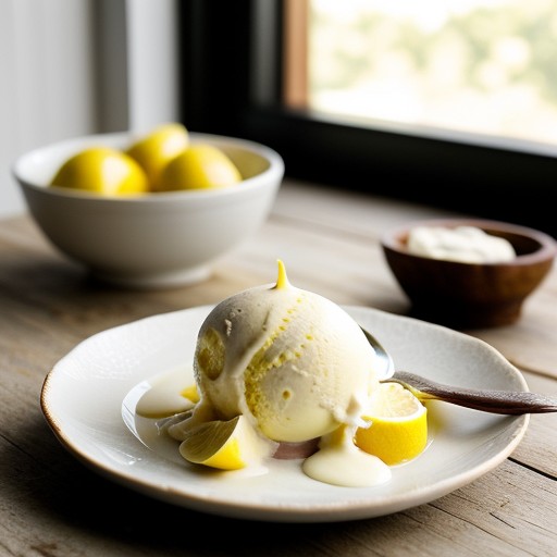Luscious Lemon Ice Cream recipe image