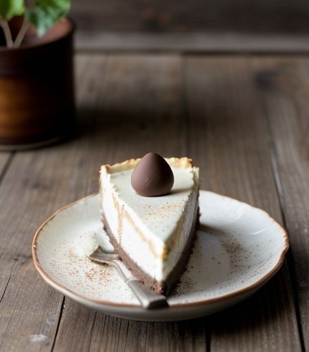 Luscious Low-Fat Chocolate Cheesecake recipe image