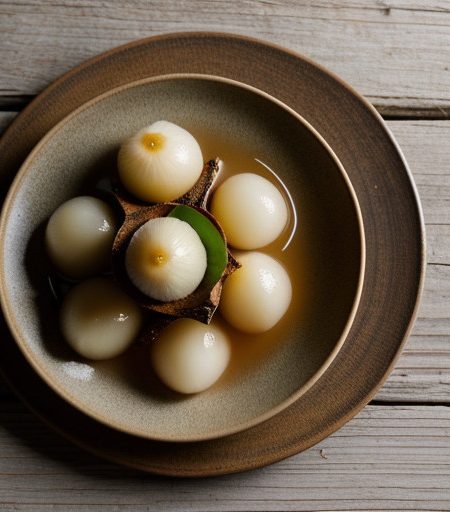 Lychee and Ginger Ice (Kem Trai Vai Voi Gung recipe image