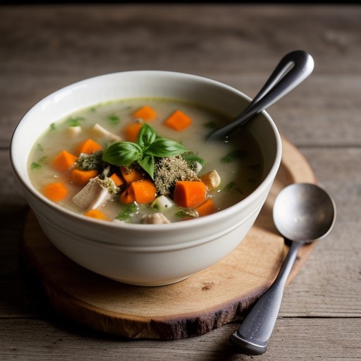 Mac and Turkey Soup recipe image