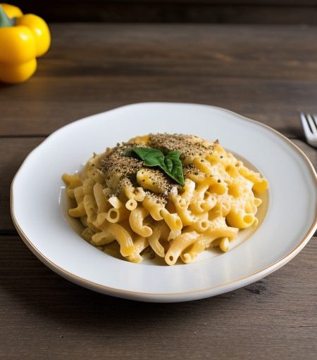 Macaroni & Cheese With Peppers recipe image