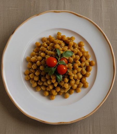 Macaroni~ Chick Peas~ Tomatoes recipe image