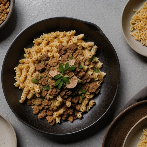 Macaroni & TVP Skillet Mix recipe image