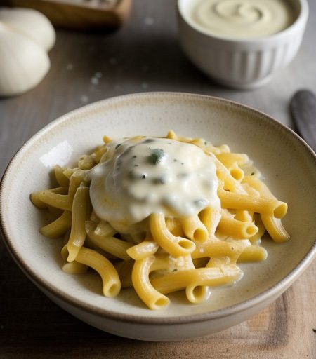 Macaroni & Vegetables With Cheese Sauce recipe image