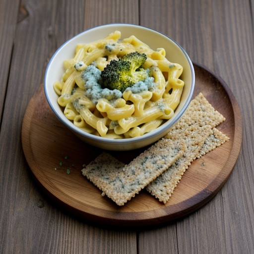 Macaroni With Broccoli & Blue Cheese Sauce recipe image