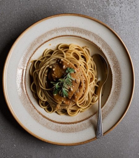 Macaronia Me Voutyro - Pasta With Brown Butter Sauce recipe image