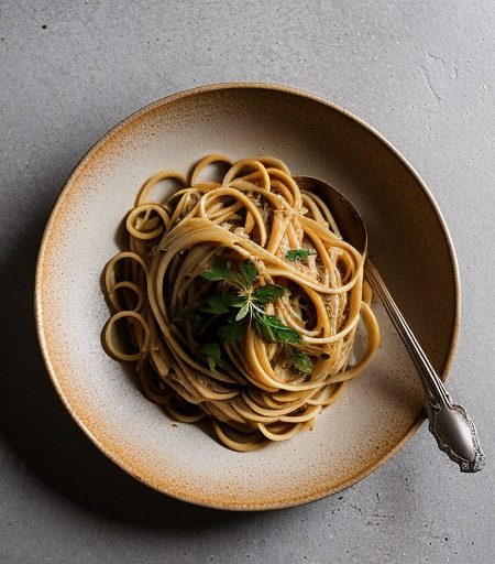 Macaronia Me Voutyro - Pasta With Brown Butter Sauce recipe image