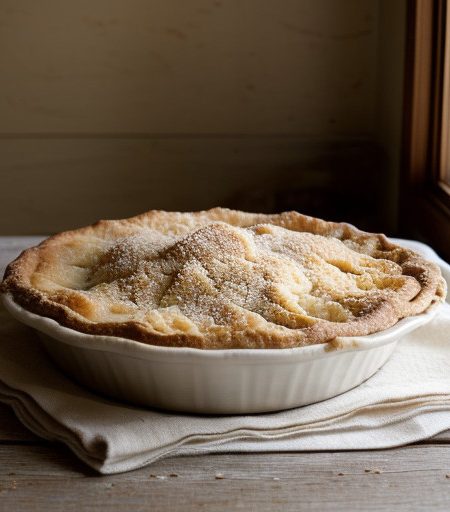 Macintosh Apple Cobbler With Vanilla Ice Crea recipe image