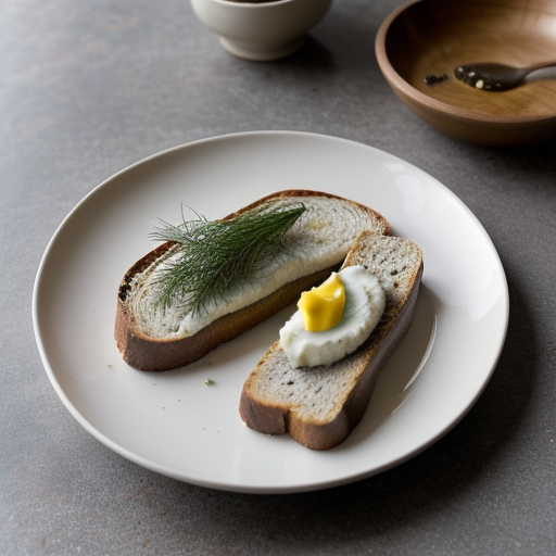 Mackerel With Mustard Toasts - Country Cooking recipe image