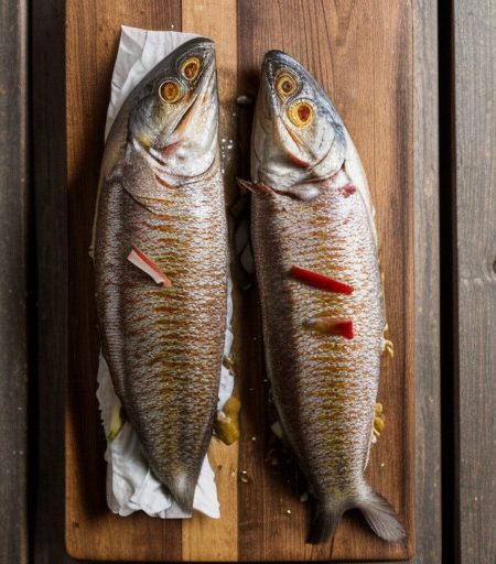 Mackerel With Rhubarb recipe image