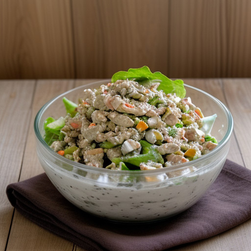 Mai Fun Chicken Salad With Hoisin Dressing recipe image