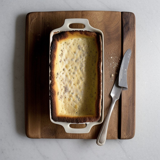 Maida Heatter's Lemon Bread Pudding recipe image