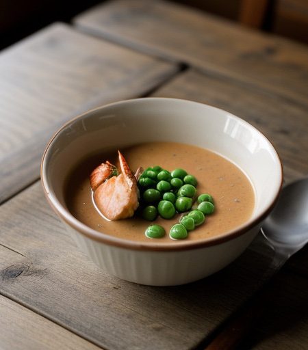 Maine Lobster & Cream English Peas Sauce recipe image