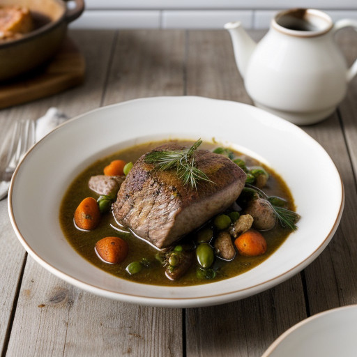 Make-Ahead: Basque Pork Stew recipe image
