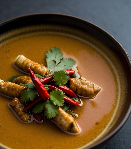 Malaysian Squid Satay With Dipping Sauce recipe image