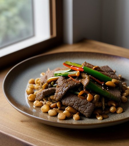 Malaysian Stir-Fried Beef With Vegetables recipe image