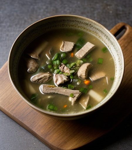 Malaysian-Style Chicken & Scallion Soup recipe image