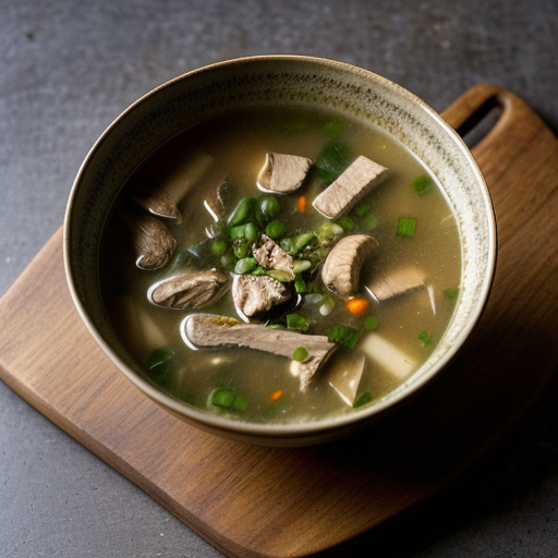 Malaysian-Style Chicken & Scallion Soup recipe image