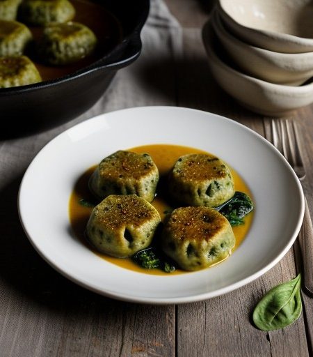 Malfatti Cheese and Spinach Dumplings recipe image