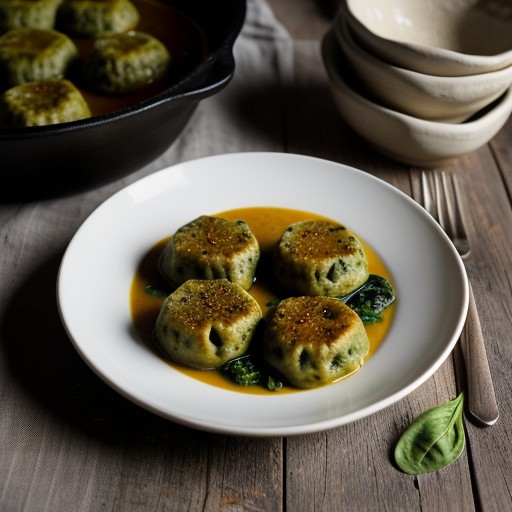 Malfatti Cheese and Spinach Dumplings recipe image