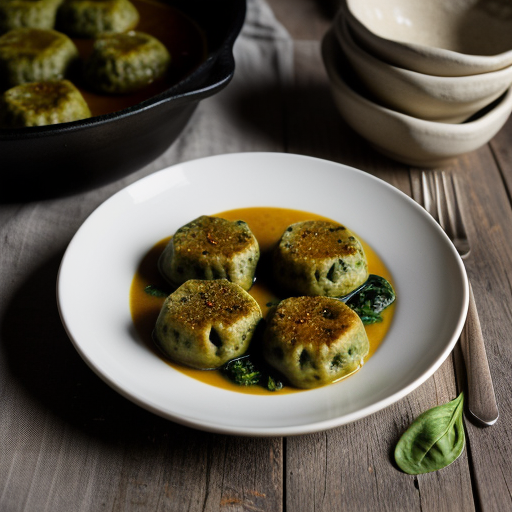Malfatti Cheese and Spinach Dumplings recipe image