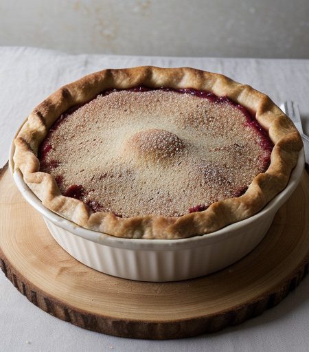 Mama's Apple & Rhubarb Pie recipe image