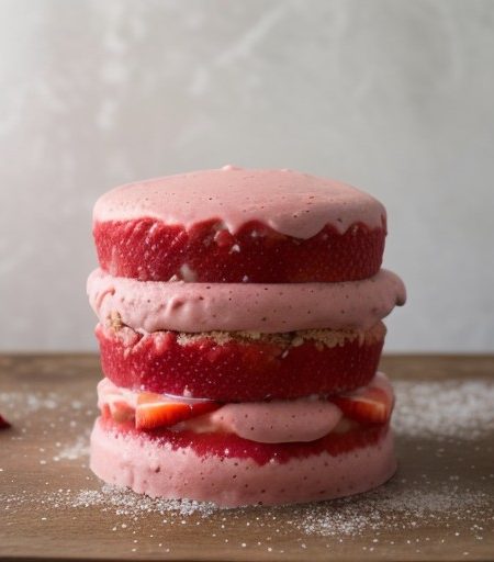 Mama's Rhubarb and Strawberry Sherbet recipe image