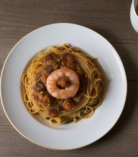 Mama's Shrimp Spaghetti recipe image