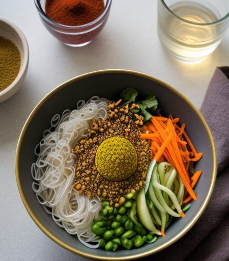 Mandalay Nangyi (Rice Noodle Salad With Curri recipe image