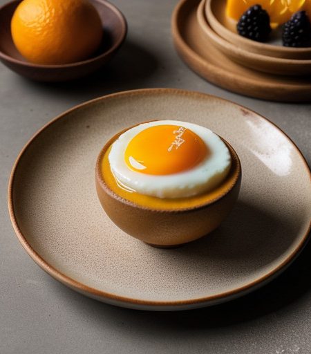 Mango Custard With Oranges recipe image
