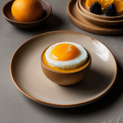 Mango Custard With Oranges recipe image