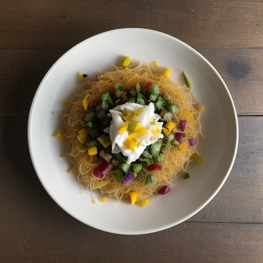 Mango Salsa Over Vermicelli recipe image
