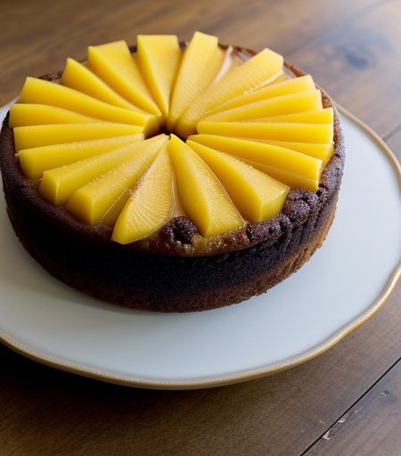 Mango Upside Down Cake recipe image