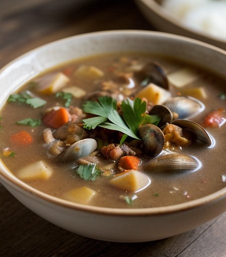 Manhattan Island Clam Chowder recipe image
