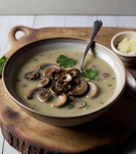 Many Mushrooms Soup recipe image