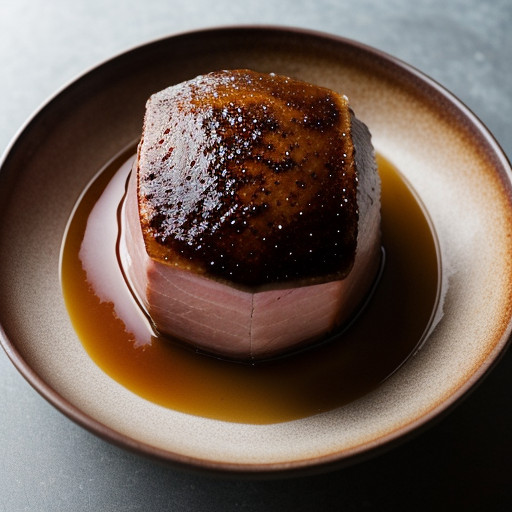 Maple-Baked Ham With Raisin Sauce - Sl 9/83 recipe image