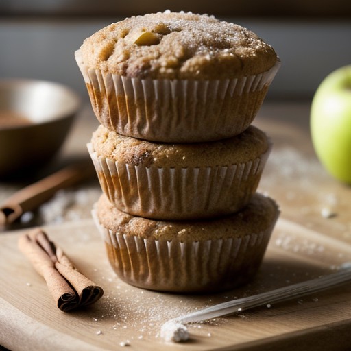 Maple-Drizzled Apple Muffins recipe image