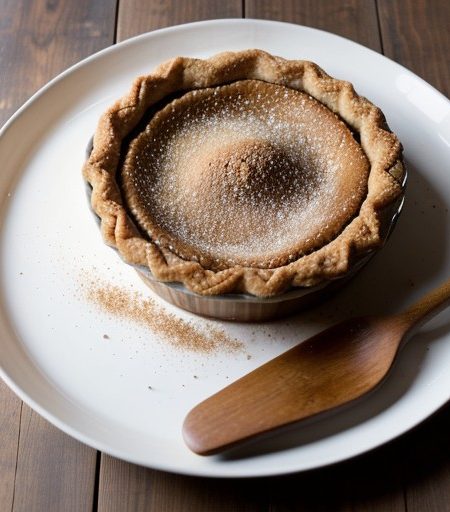 Maple-Glazed Gingersnap Apple Pie recipe image