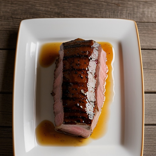 Maple Glazed Ham Steak recipe image