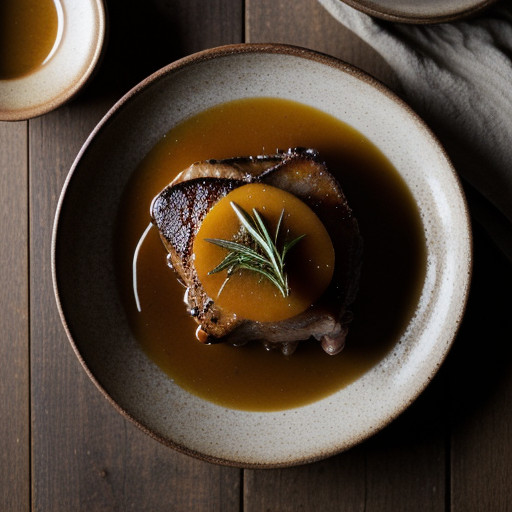 Maple Glazed Pork Chops With Whiskey Buttered Applesauce recipe image