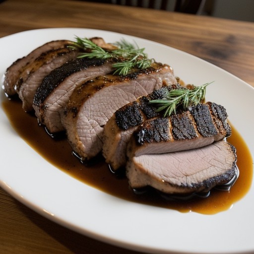 Maple-Glazed Turkey Breast With Mushroom Stuffing (7.5 PTS recipe image