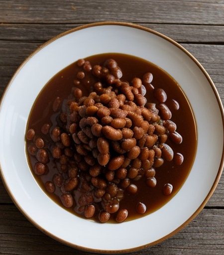 Maple-Molasses Baked Beans (AI recipe image