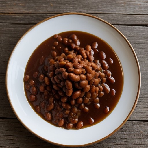 Maple-Molasses Baked Beans (AI recipe image