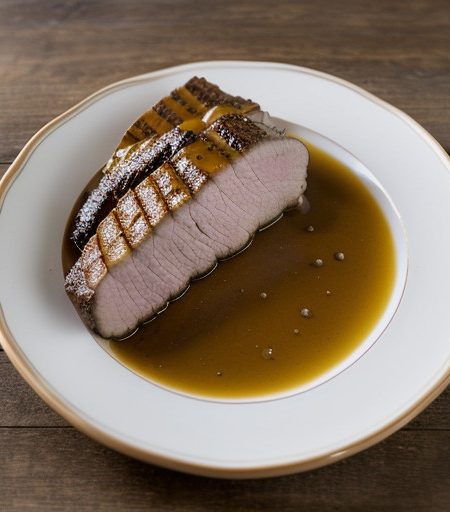 Maple Mustard Pork Tenderloin With Caramlized Apples recipe image