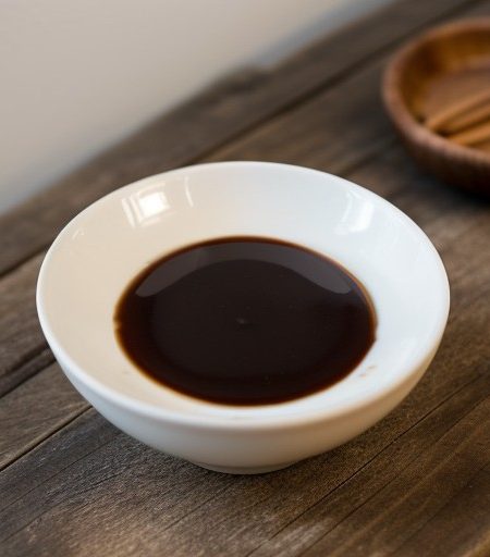 Maple Rum Rice Creme With Chocolate Sauce recipe image