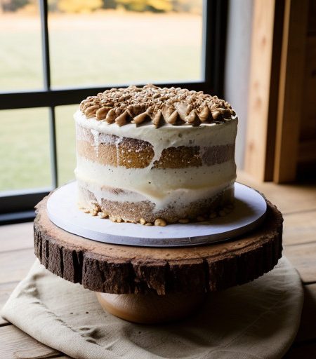 Maple Syrup Nut Cake recipe image