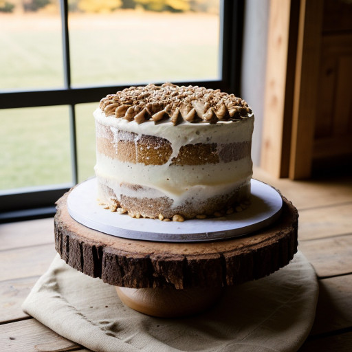 Maple Syrup Nut Cake recipe image