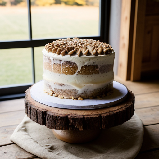 Maple Syrup Nut Cake recipe image